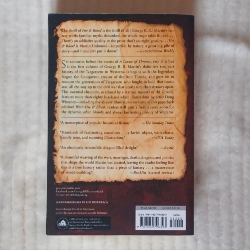 Fire & Blood By George R.R. Martin - Picture 2 of 7